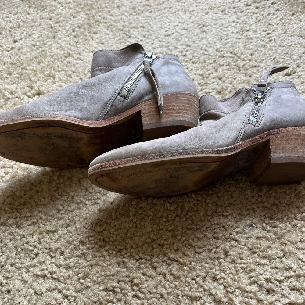 Sam Edelman Grey Ankle Boots - Picture 2 of 4